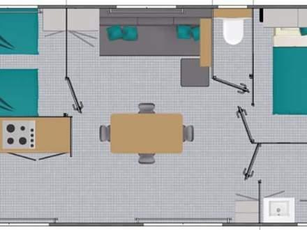 Location mobil home Grand Large 2 chambres