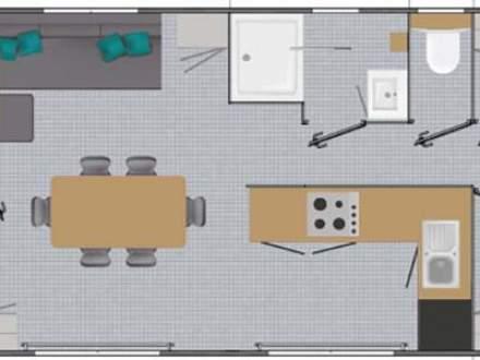 Location mobil home Caraïbes 3 chambres 2 salles de bain